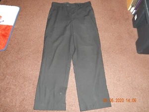 GEORGE MEN'S DRESS PANTS SLACKS TROUSERS WORK FORMAL BLACK SZ 32/29 FLAT FRONT - Picture 1 of 5