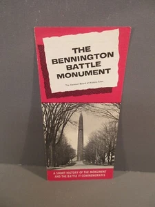 Folleto de colección The Bennington Battle Monument Vermont - Imagen 1 de 1