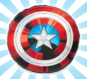 Marvel Captain America Schöne neue Welt Schild weiches Wolkenakzent Kissen 15 Zoll Neu mit Etikett - Bild 1 von 1