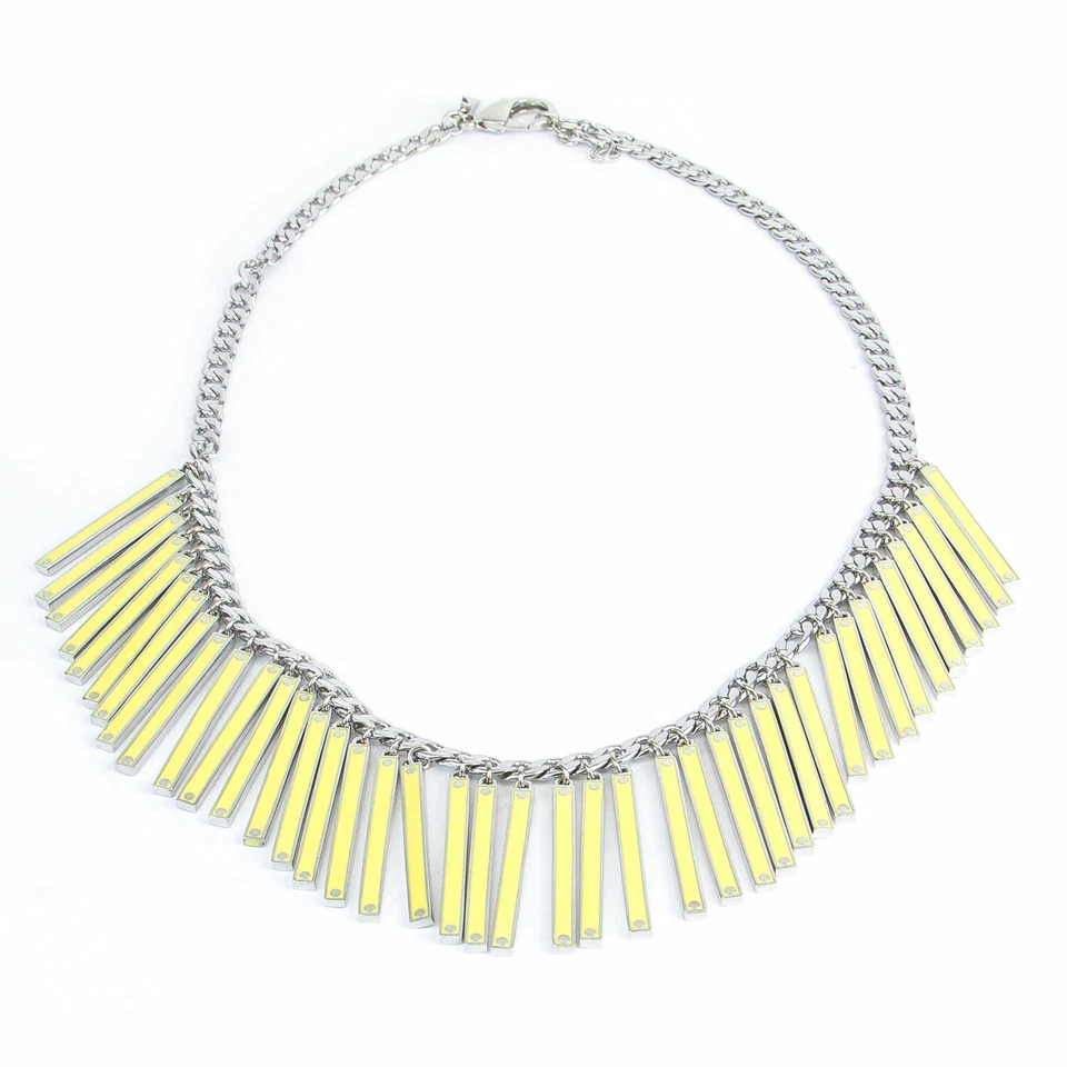 Collar babero Rebecca Minkoff amarillo pasarela identificación $168 Foto 1 de 1