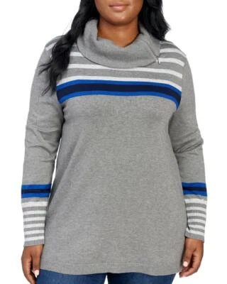 JOSEPH A. Plus Size 3X Colorblock Stripe Sweater NWT $78 - Image 1 of 3