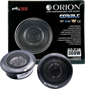 Orion Cobalt CT-T15 PAAR 1" 300 Watt MAX 4 Ohm Unterputz Auto Audio Hochtöner - Bild 1 von 3