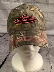 Team Realtree Camouflage Hat Womans Snapback Trucker Cap Pink Logo-SUPER CUTE - Picture 1 of 9