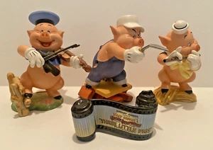 WALT DISNEY CLASSIC COLLECTION THREE LITTLE PIGS SET Movie Scroll W/ BOXES - Picture 1 of 24