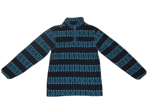 OshKosh B’Gosh Boy Girl Size 12 Fleece 1/4 Zip Pullover Jacket ~ Blue Soft - Picture 1 of 7