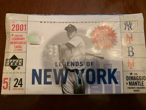 2001 Upper Deck Legends of New York baseball sealed hobby box - Picture 1 of 3