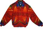 Vtg Pendleton High Grade Western Wear Mens L Santa Fe Aztec Wool Jacket Exc Cond
