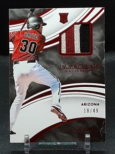 SOCRATES BRITO 2016 IMMACULATE COLLECTION RED PATCH RC #18/49 DIAMONDBACKS K0
