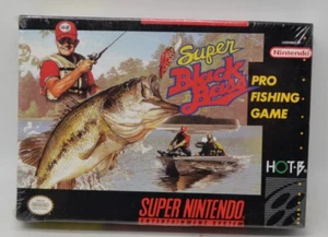 Super Black Bass SNES in box With Manual Complete Super Nintendo 1991 SEALED - Picture 1 of 2