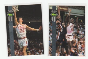 90'S INSERT LOT (2) 1992 CLASSIC 4-SPORT ROOKIE SILVER FOIL BONUS CARDS RC - Bild 1 von 2