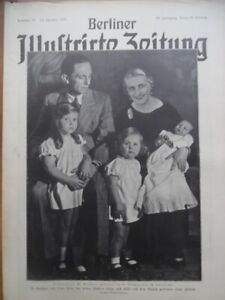 BERLINER ILLUSTRIRTE ZEITUNG 43 - 1935 Fam. Goebbels Max-Joseph-Orden Ernst Udet
