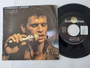 Lorenzo Lamas - Fools Like Me / Smooth Talker 7'' Vinyl US - Picture 1 of 5