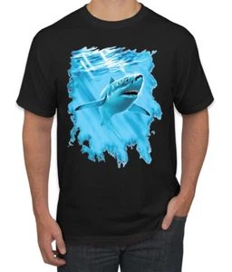 Swimming Shark Animals Men Graphic Tshirt - Picture 1 of 23