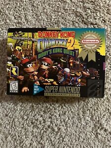 Donkey Kong Country 2: CIB Complete Authentic Super Nintendo SNES Game NEW