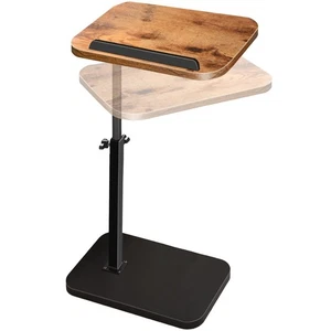 Small End Table Adjustable Height, 90° Flip-Over Panel Side Table for Small S... - Picture 1 of 6