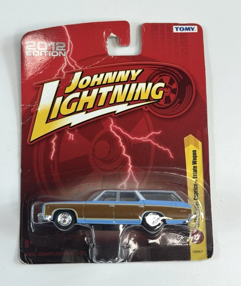 Johnny Lightning Blue Brown 1973 Chevy Caprice Estate Station Wagon '73 Forever - Image 1 of 3