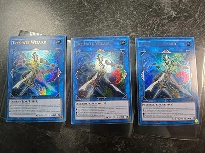 Tri-Gate Wizard -  SDCL-EN042 x3 - 1st Edition - Ultra Rare - NM/MINT  - Image 1 of 2