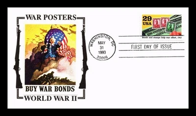 DR JIM STAMPS US COVER WWII BONDS HELP WAR EFFORT FDC PANDA PASTED ON CACHET - Image 1 of 2