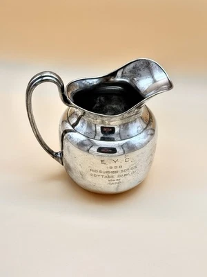 1928 Antique Revere Pitcher Style Silver Plate Competitive Sailing Sport Trophy - image 1 of 4