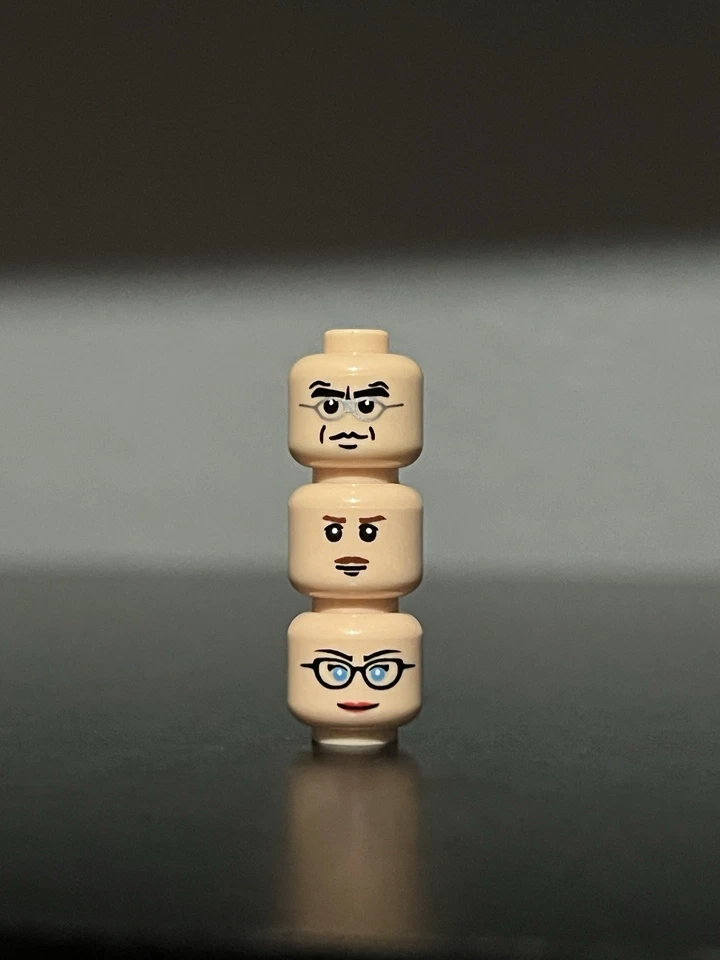 LEGO Batman 2006 Custom Pad Printed Minifigure Heads Lot Of 3 - Image 1 of 1