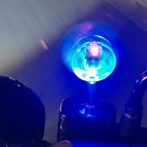 Eco Conscious Motorcycle Decor Luminous Windmill Powered by Natural Forces - Picture 1 of 15