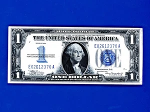 1934 $1 Funny Back Silver Cert. CRISP  HIGH GRADE NOTELAST YR. OF FUNNY BACK - Picture 1 of 2