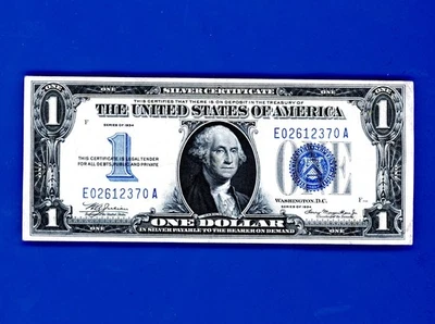 1934 $1 Funny Back Silver Cert. CRISP  HIGH GRADE NOTELAST YR. OF FUNNY BACK - Image 1 of 2