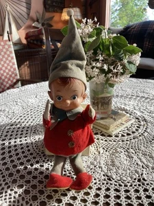 Vintage Elf Pixie Knee Hugger Christmas 1950s-60s, made in Japan - Picture 1 of 13