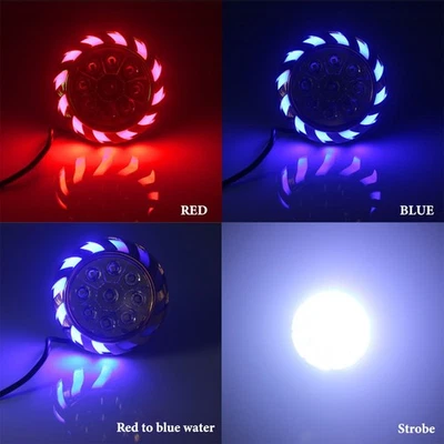 Dynamic Flashing LED Headlight for Motorcycles Waterproof Colorful Light - Image 1 of 4