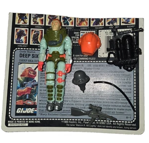 Deep Six v2 100% komplett mit Karteikarte G.I. Joe Arah 1989 Hasbro Figur - Bild 1 von 8