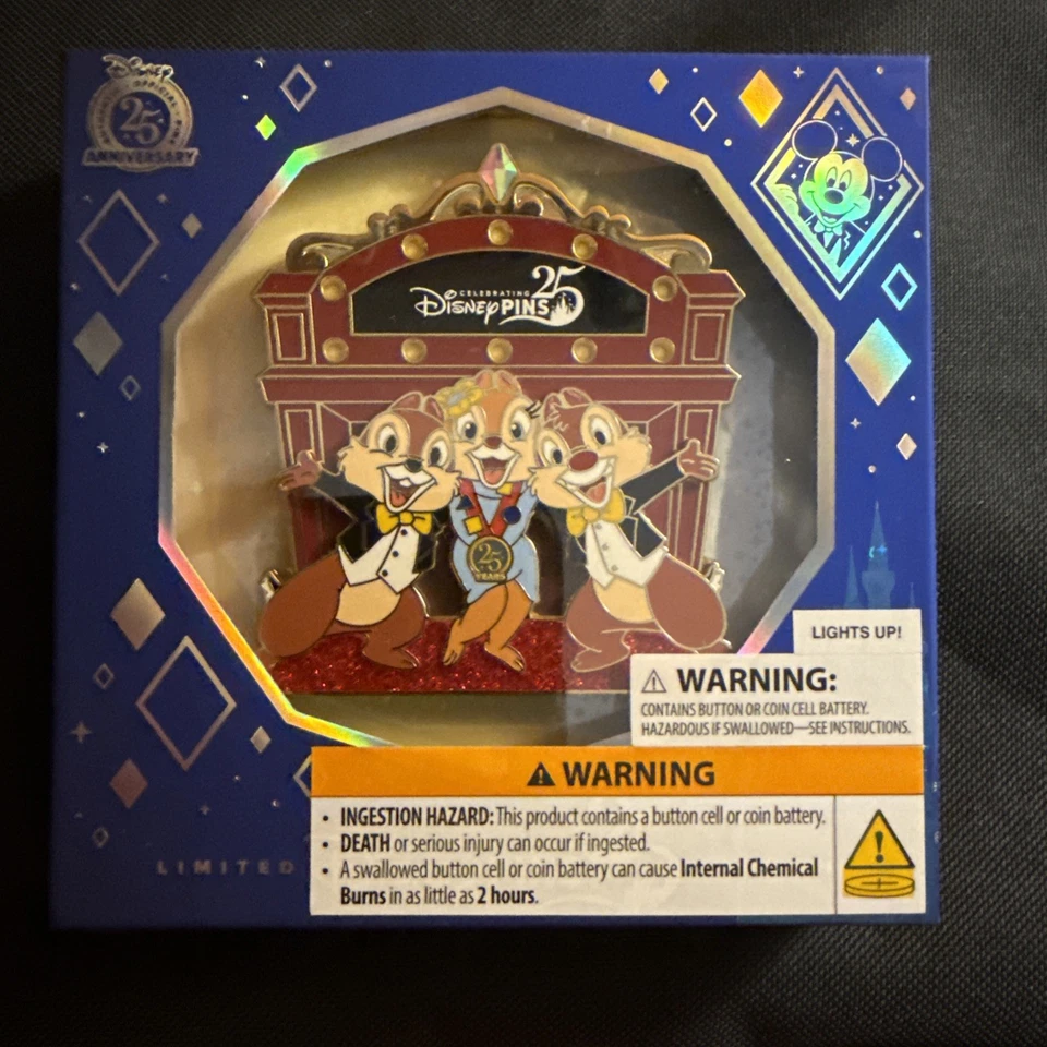 Celebrando 25 Años de Disney Pin Intercambio Únete a nosotros para Celebración Chip and Dale Foto 1 de 1