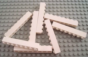 LEGO Lot of 8 White 1x8 Brick Pieces - Picture 1 of 1