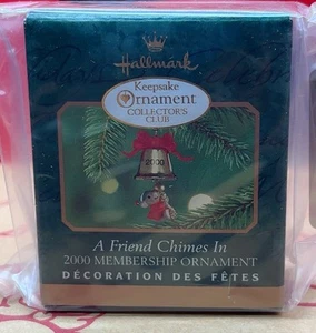 2000 Hallmark Keepsake Ornament A Friend Chimes In Holiday Christmas - Picture 1 of 2
