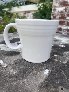 Taza FIESTA WARE Homer Laughlin Blanca 15oz Cónica Hecha en EE. UU. Sin Plomo 2 Disponibles - Imagen 1 de 12