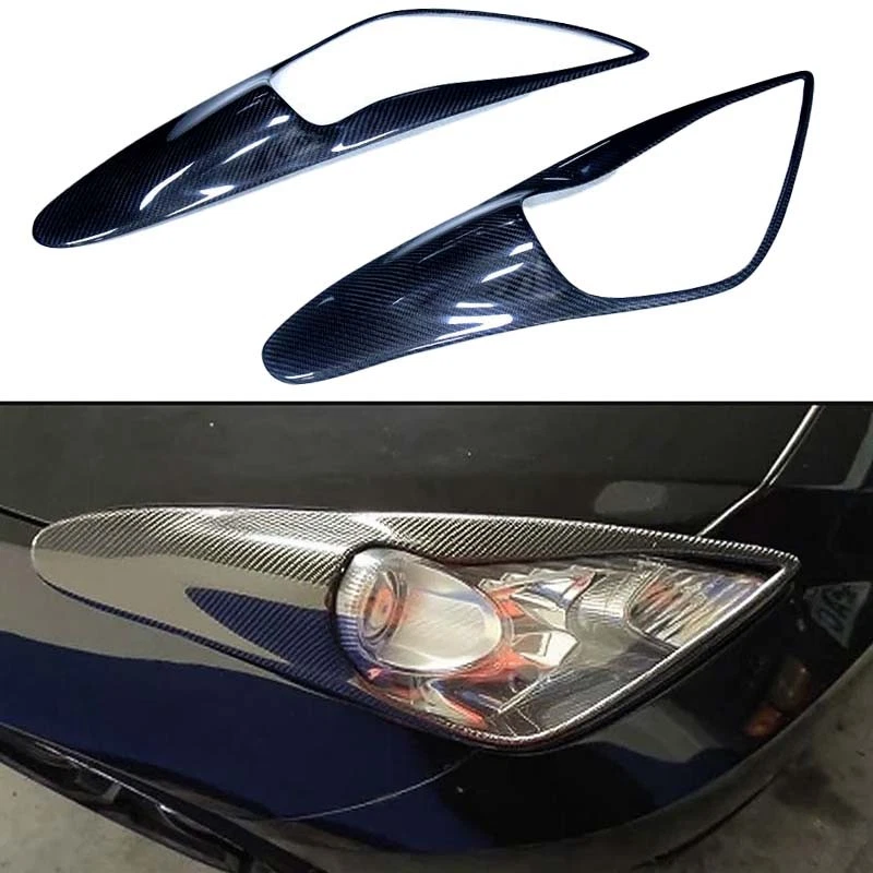 Cubierta de marco de faro adicional de fibra de carbono real para Toyota Celica 2000-2005 Foto 1 de 4