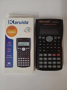 Karuida Scientific Calculator KK-82MS-B 240 Functions 10+2 Digits New - Picture 1 of 7