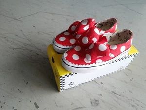 Vans X Disney Minnie Mouse Shoes Sneakers Women's 8 Men's 6.5 Red Bow Dots - Picture 1 of 15