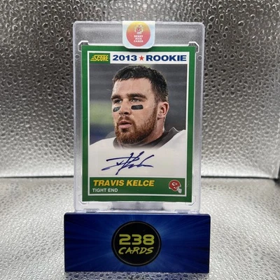 2013 Score - 2013 Rookie Travis Kelce #431 Signatures (AU, RC) Auto Green Chiefs - Image 1 of 2