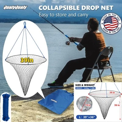 Cebo de Pesca Trampa Cangrejo Red Crawdad Camarón Fundido Dip Jaula Peces Minnow Plegable NUEVO Foto 1 de 4