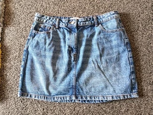 Ladies Blue Denim Skirt By Denim Co Size 14 - Picture 1 of 2