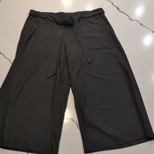EILEEN FISHER Wide Leg Stretch Culotte Pant Women L PullOn Pockets High Rise USA - Picture 1 of 10