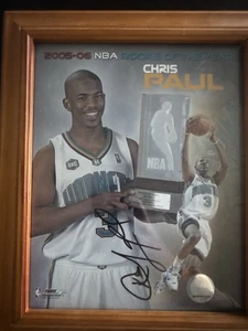 Chris Paul Autographed Signed 8x11 Framed Photo Rookie of the Year 2005-06 - Picture 1 of 3