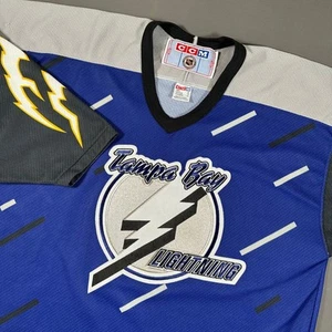 CCM Tampa Bay Lightning Hockey Jersey Vintage Style NHL Fan Apparel - Picture 1 of 6