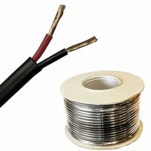 42 AMP TWIN CORE 12V 24V CABLE AUTOMOTIVE THIN WALL THINWALL FLAT AUTO 2 WIRE - Picture 1 of 2