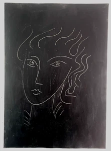 Matisse Henri Original Painting Signed Drawing Woman Not a Lithograph Art C56 - Picture 1 of 9