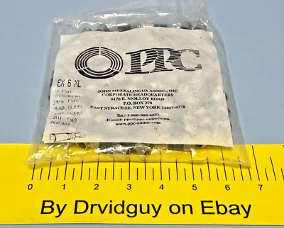 Bag of 50 PPC EX 6 XL Plus Universal RG-6 Compression Connectors - Image 1 of 4