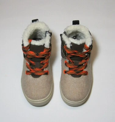 Toddler Boys Casual Sherpa Sneakers Beige NWT, Cat & Jack - Image 1 of 4