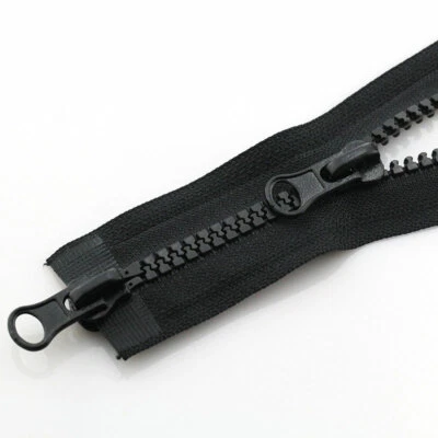 2 Way DIY Craft Zip Chunky Zipper Size #5 Open End Double Slider Strong Fastener - Image 1 of 4