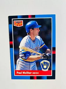 Tarjeta de béisbol 1988 Donruss #BC-3 Paul Molitor casi nueva-como nueva MLB - Imagen 1 de 2