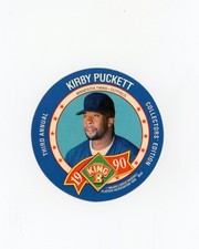 KIRBY PUCKETT 1990 King B Disc Third Annual Collectors #21 Minnesota Twins
